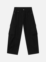 Pure Cotton Multi-pocket Cargo "saber" Jeans