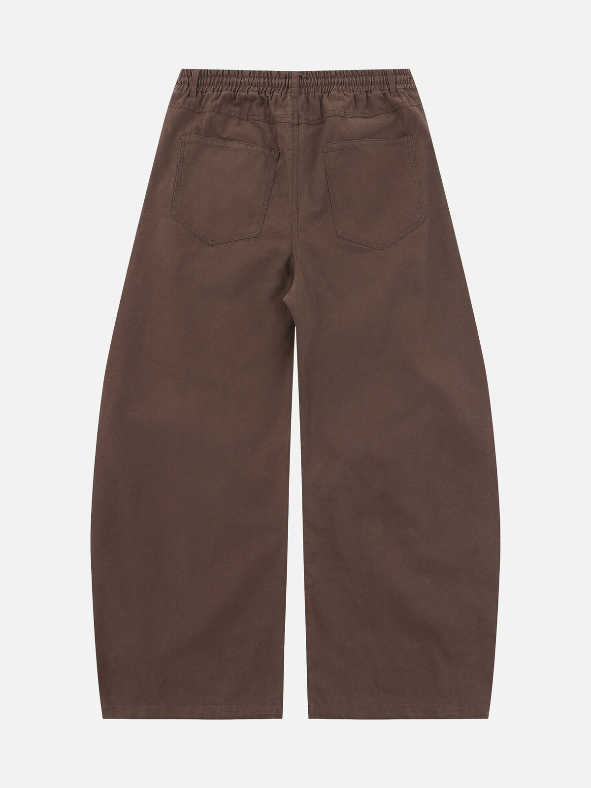 Faux Two-piece Loose-fit Canvas Cargo Pants