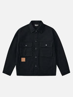 Retro Loose-fit Multi-pocket Denim Jacket