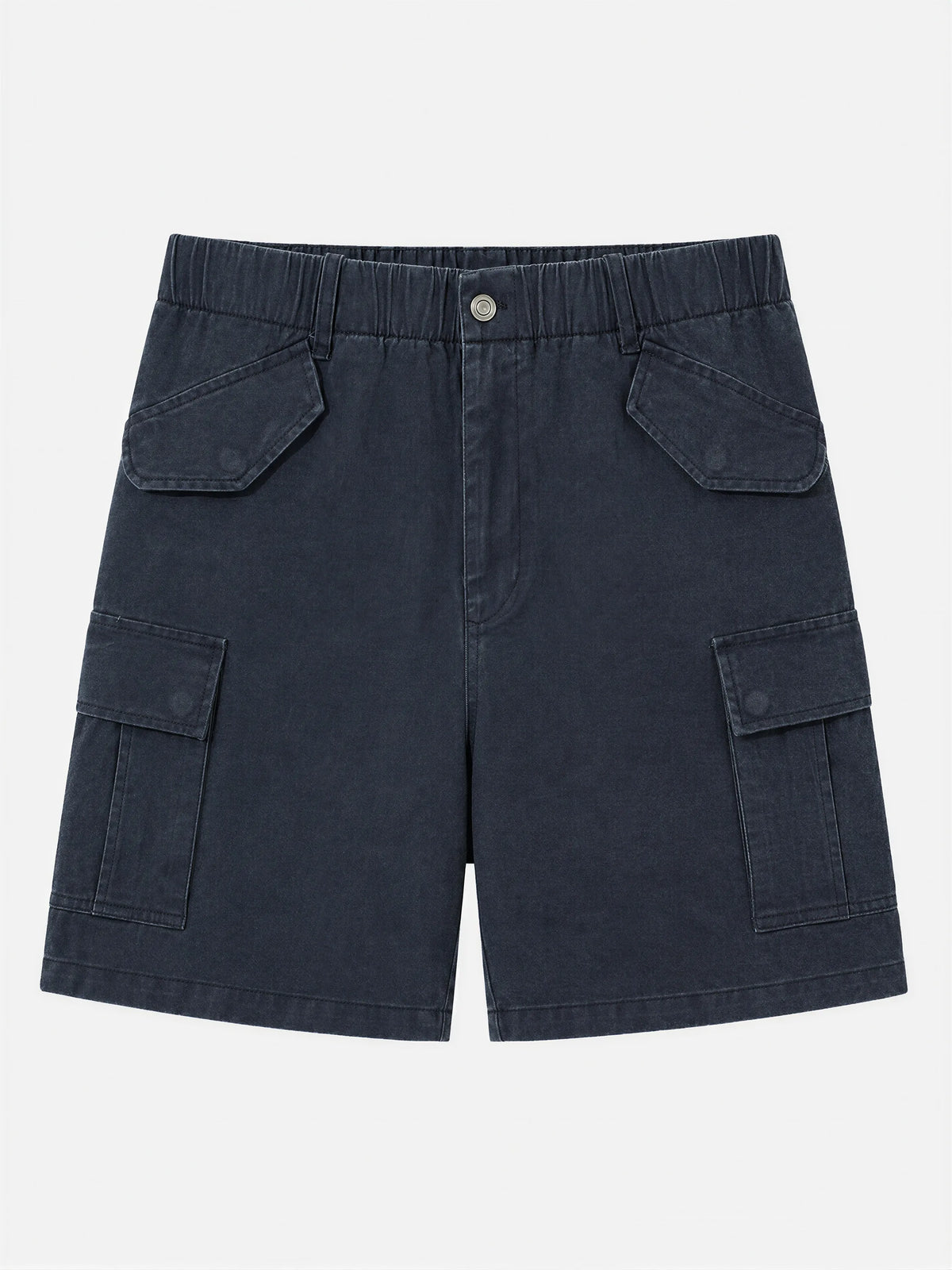 Retro Americana-style Military Multi-pocket Cargo Shorts