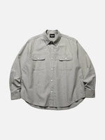 Seersucker Striped Long-sleeve Shirt