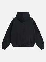 Minimal Metallic Logo Hoodie