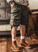 Americana-style High-top Work Boots