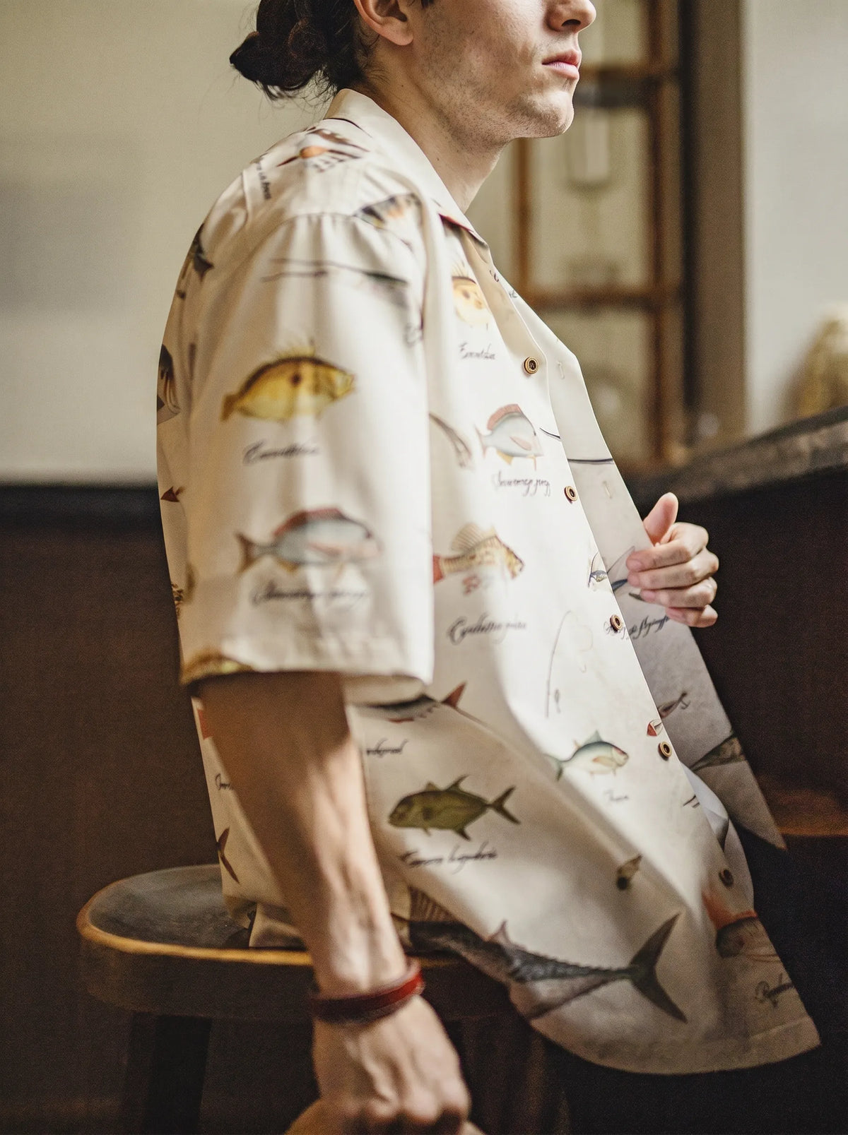 Vintage American-style Hawaiian Short-sleeve Printed Shirt