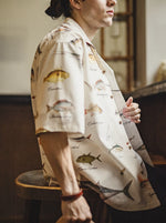 Vintage American-style Hawaiian Short-sleeve Printed Shirt