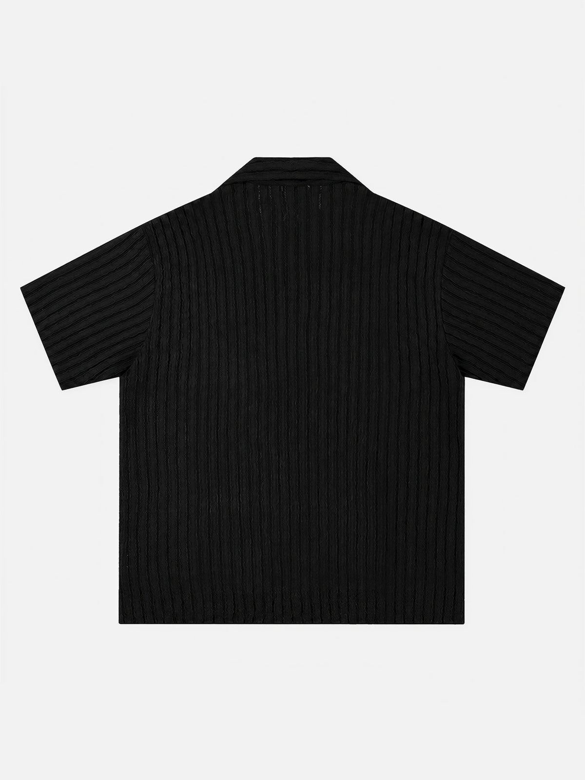 British-style Openwork Short-sleeve Shirt