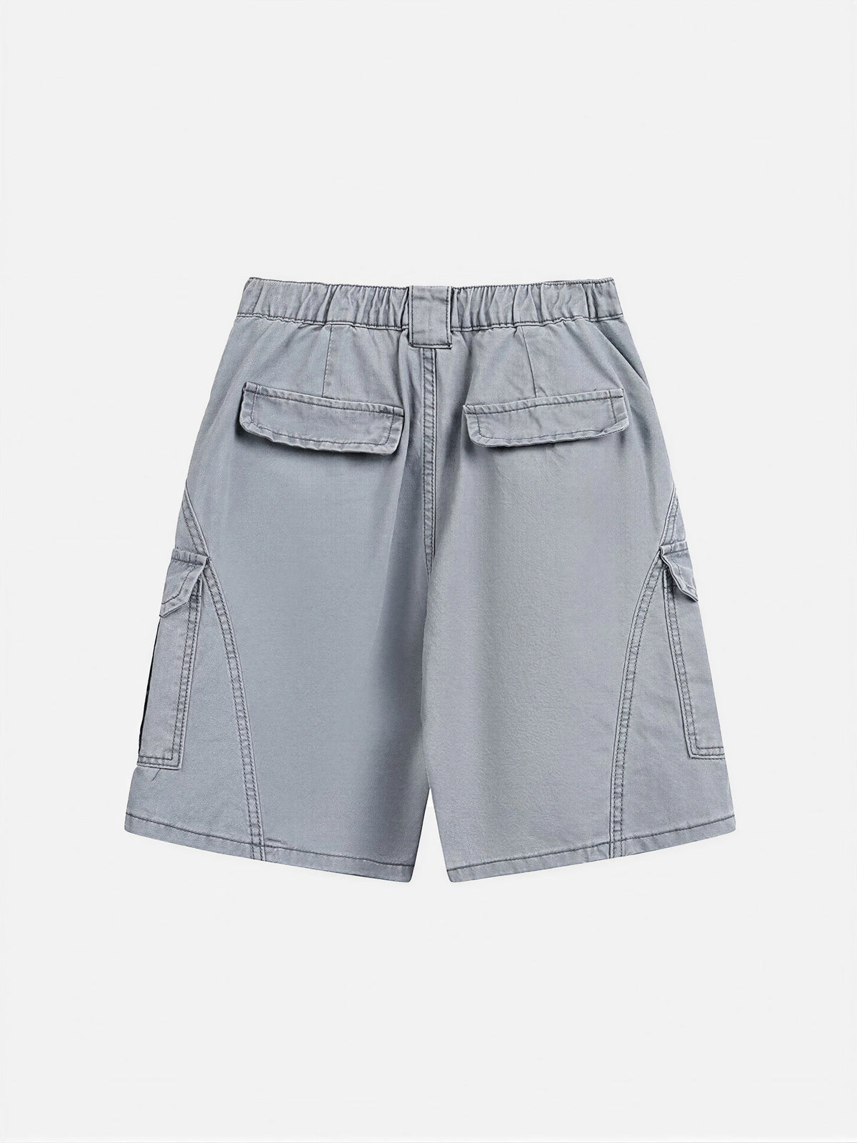 Loose-fit Multi-pocket Knee-length Shorts