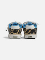 Leopard Print Canvas Casual "puffy" Sneakers