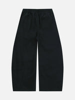 Faux Two-piece Loose-fit Canvas Cargo Pants