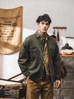 American-style Vintage Loose-fit Utility Overshirt