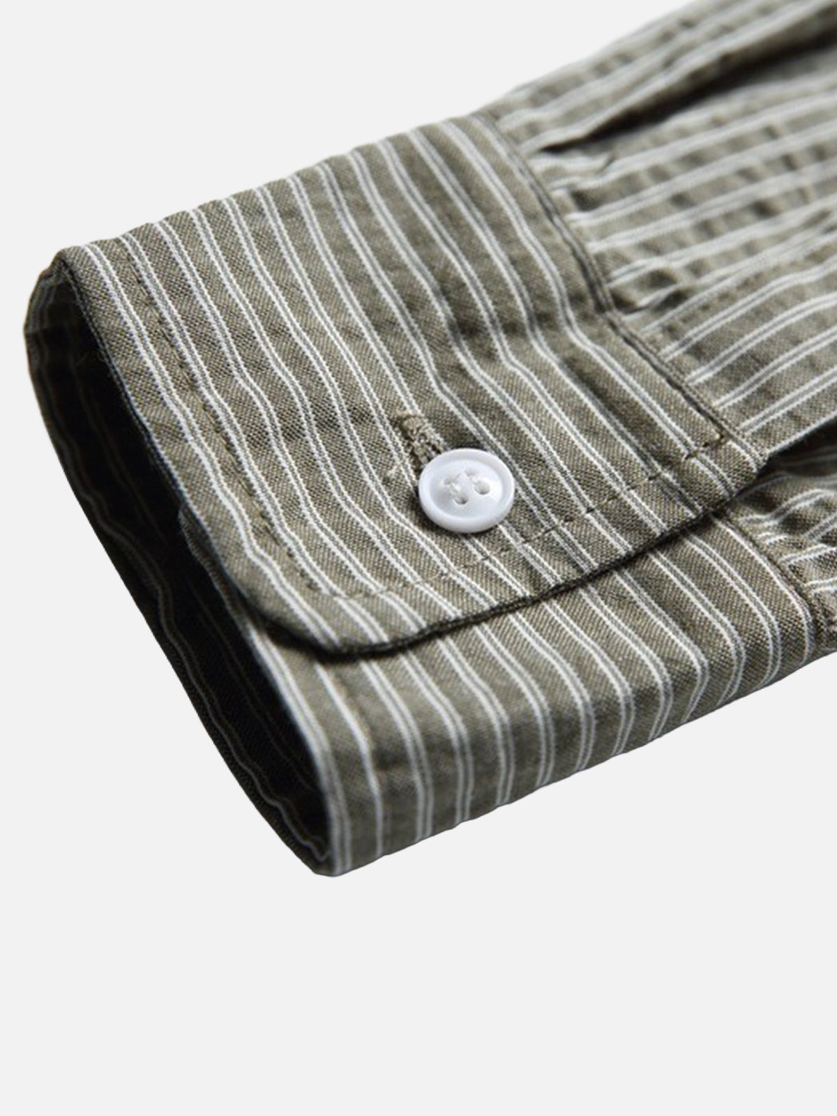 Seersucker Striped Long-sleeve Shirt