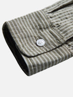 Seersucker Striped Long-sleeve Shirt