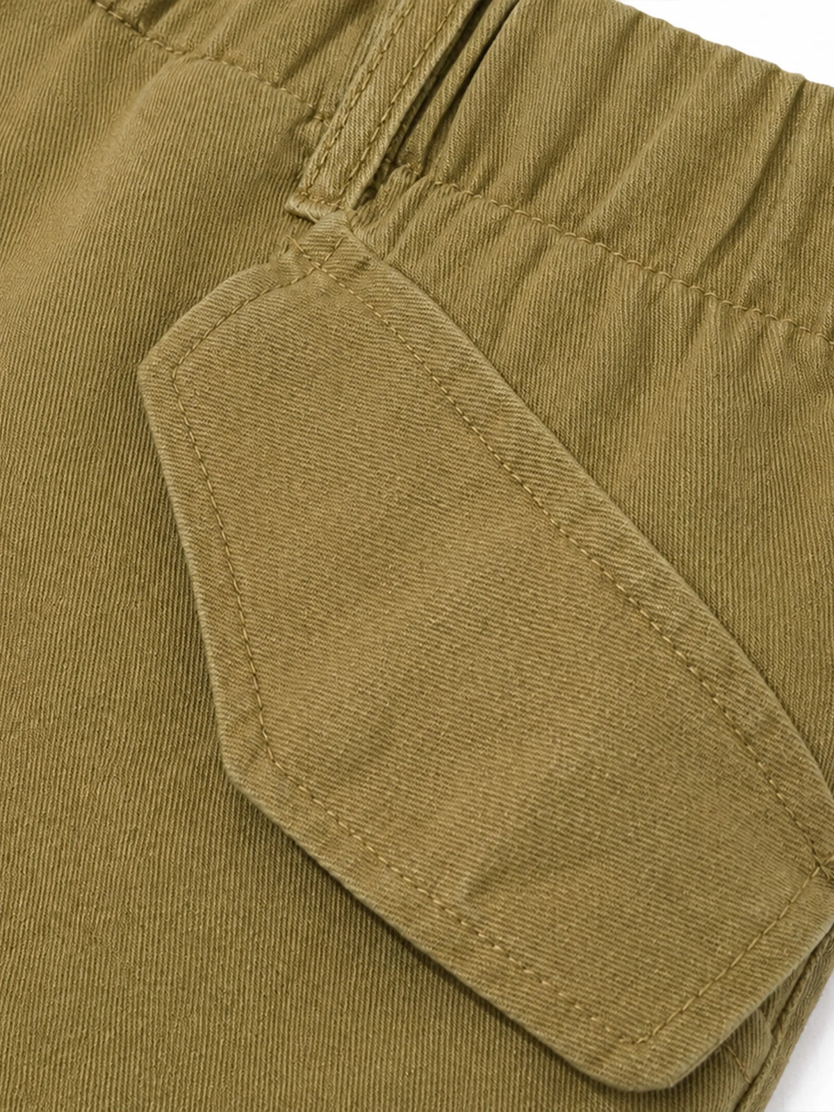 Retro Americana-style Military Multi-pocket Cargo Shorts