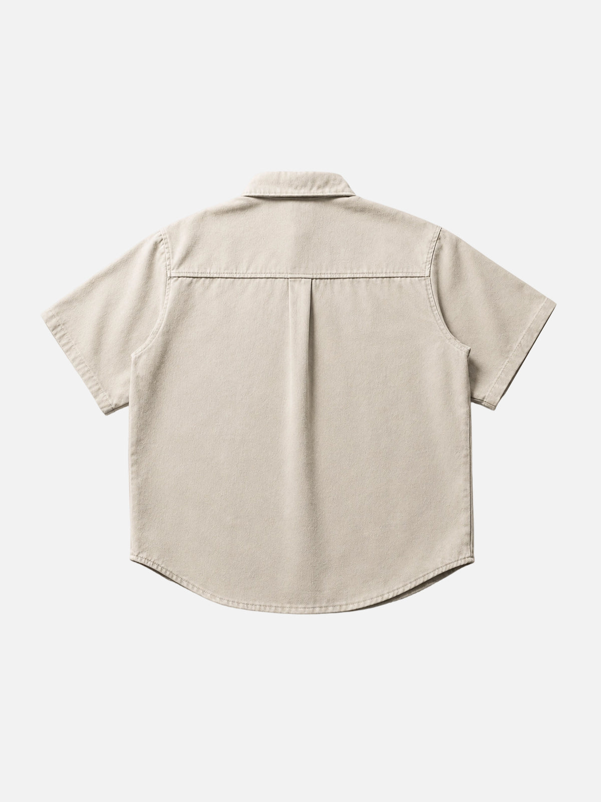 Japanese-style Vintage Washed & Distressed Work Shirt