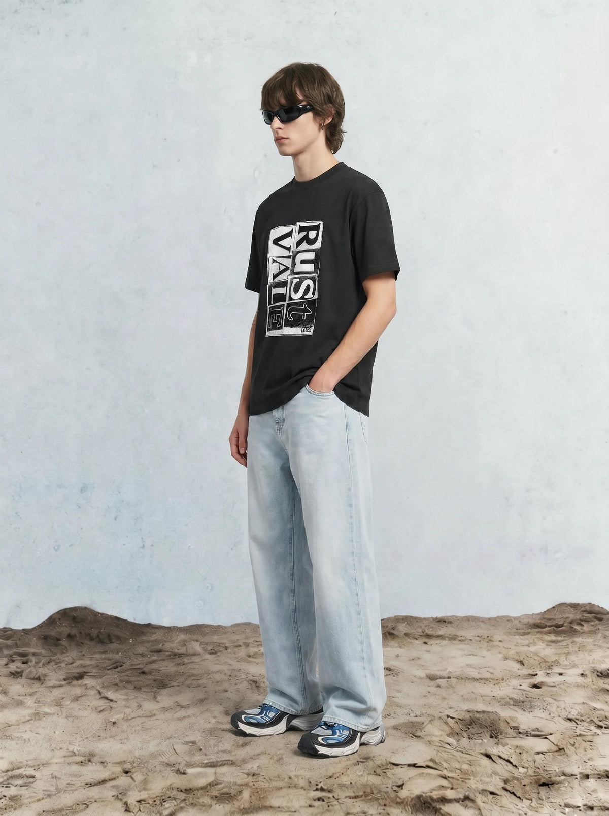 Heavyweight Cotton Collage Print Tee
