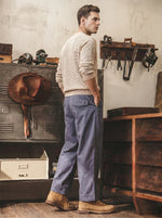 Retro Washed & Distressed Straight-leg Cropped Cargo Pants