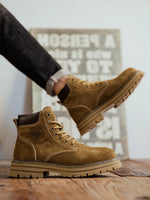 British-style High-top American Work Boots