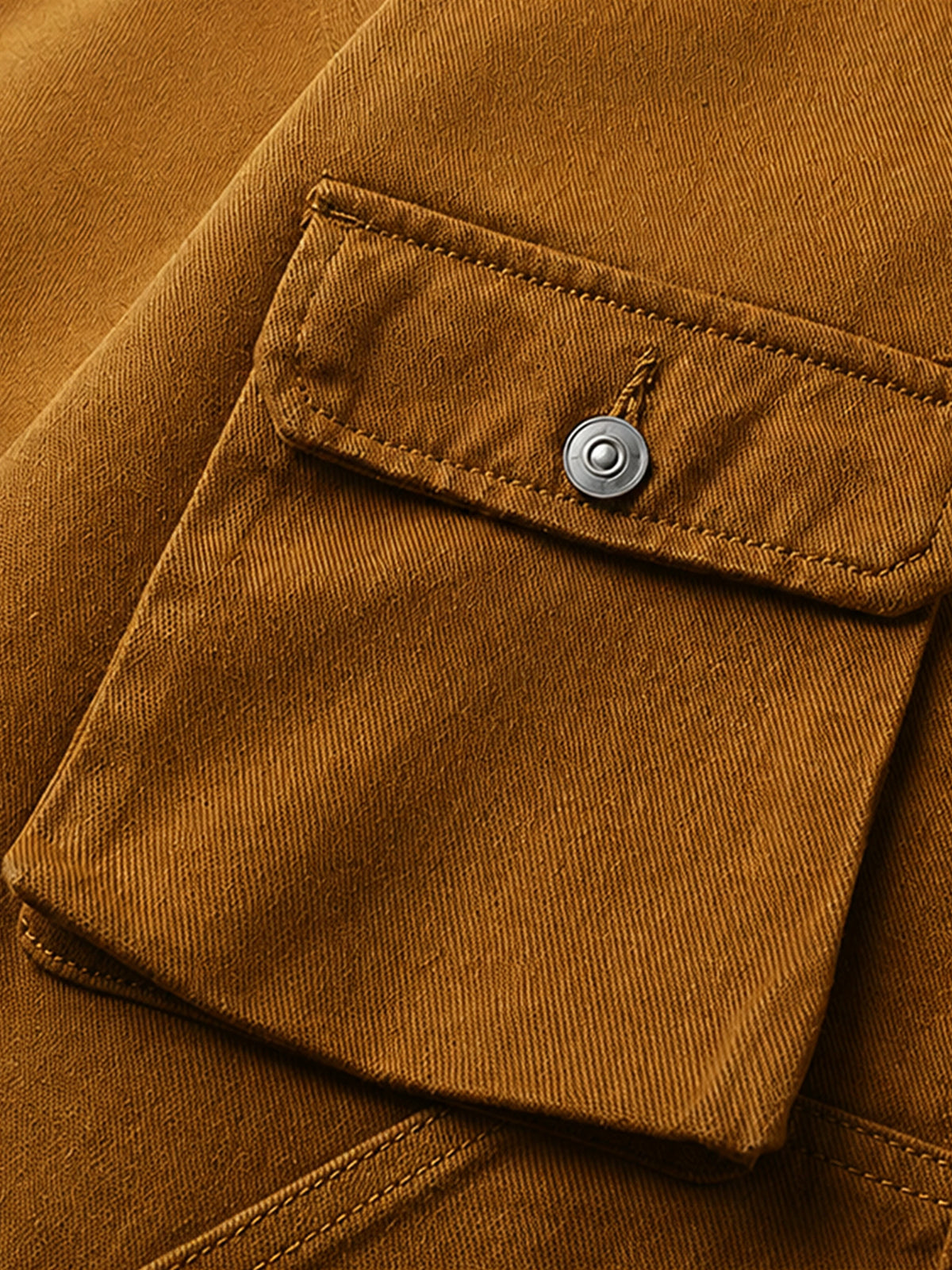 American-style Heavyweight Vintage Denim Work Jacket