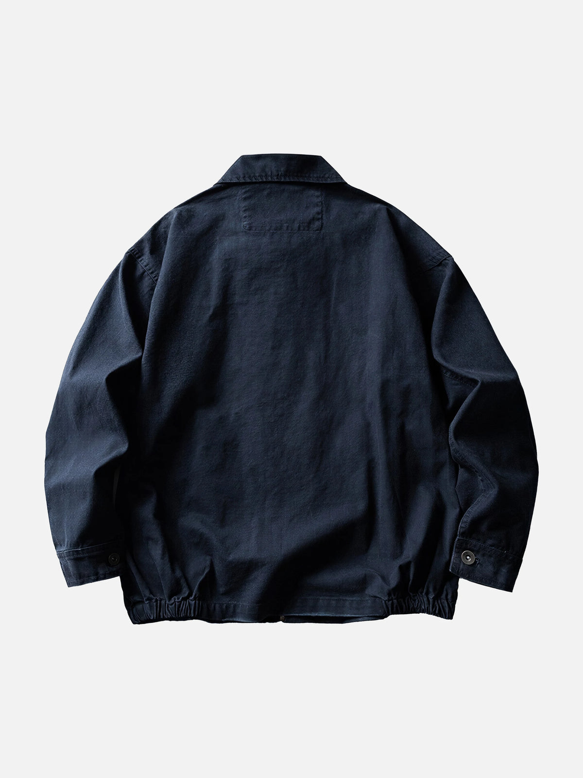 Embroidered "old Money" Style Collared Zip Jacket