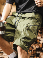 Loose-fit, Quick-dry, Knee-length Shorts In Cooling, Lightweight Ice Silk Fabric.