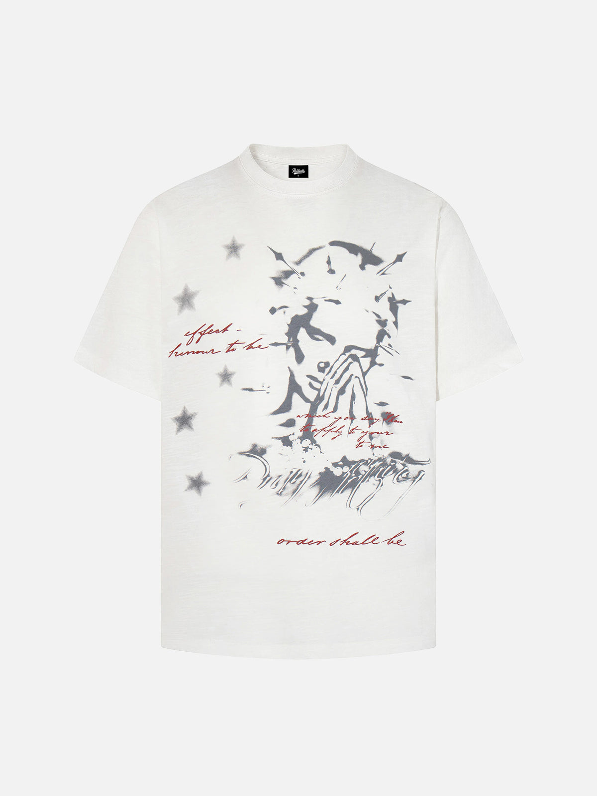 Creative Anime Character & Letter Print T-shirt