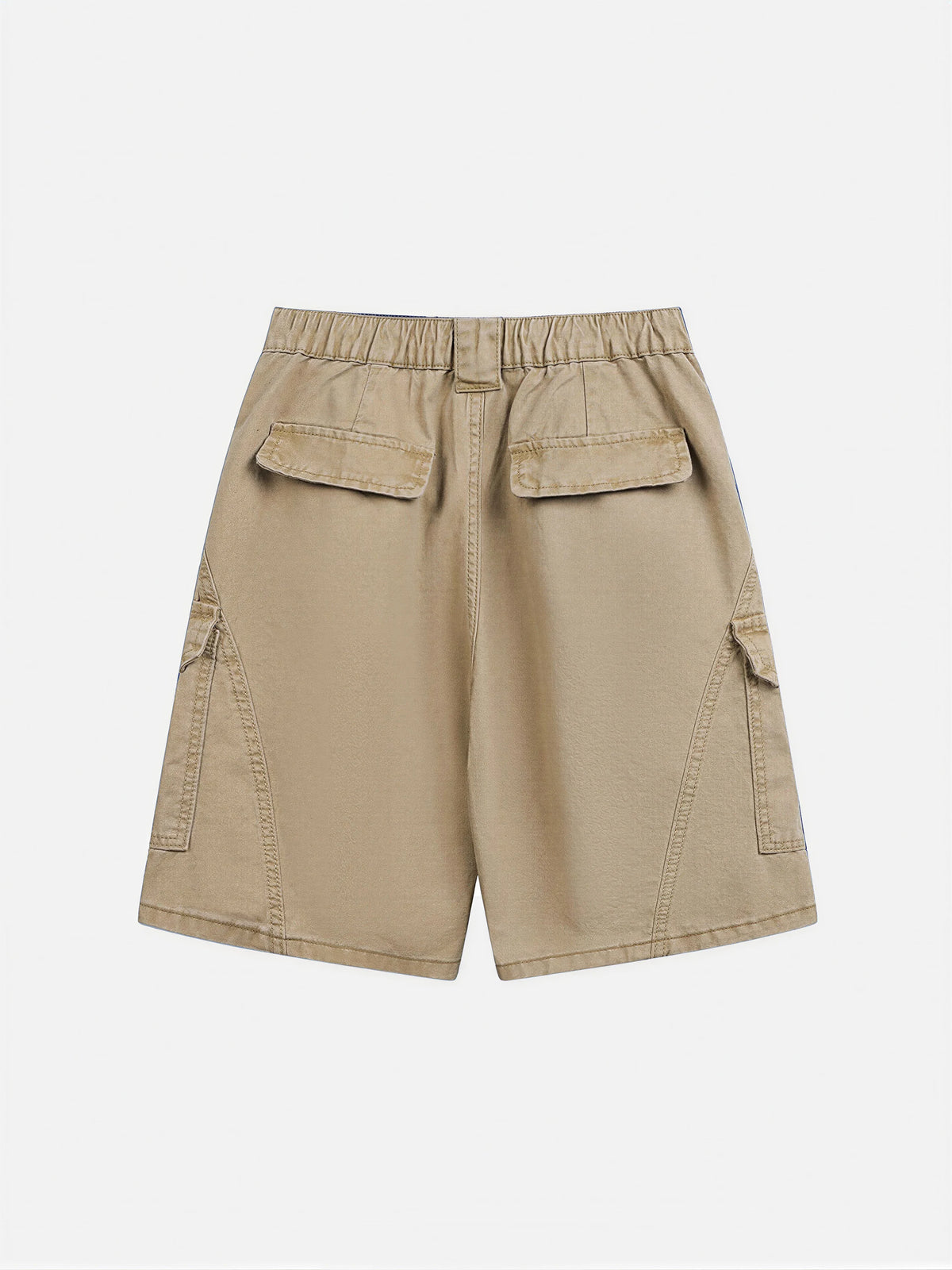 Loose-fit Multi-pocket Knee-length Shorts