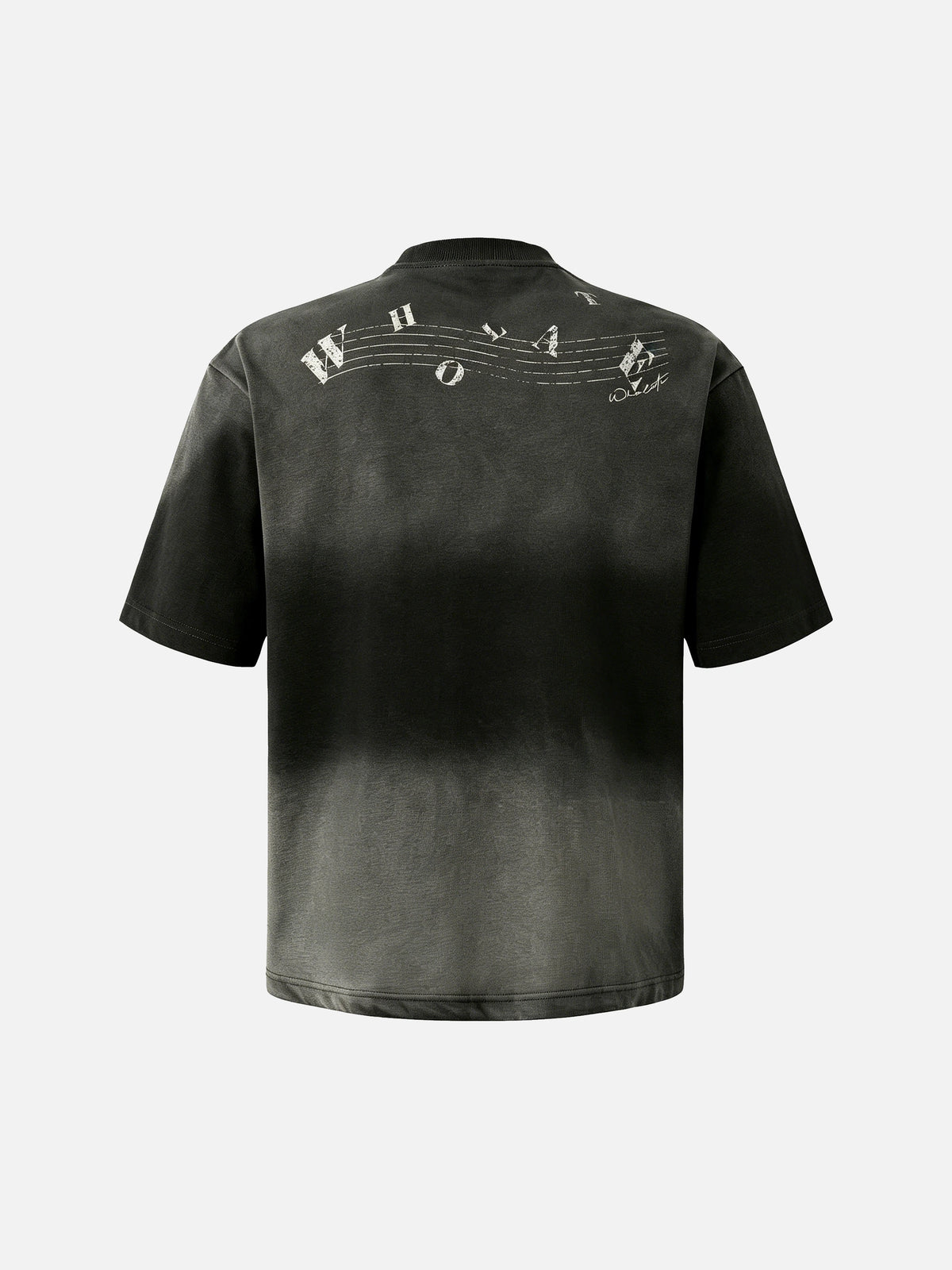 Wasteland-style Garment-washed Heavyweight Cotton T-shirt