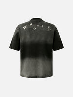 Wasteland-style Garment-washed Heavyweight Cotton T-shirt