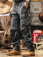 Vintage-style Detachable Utility Shorts