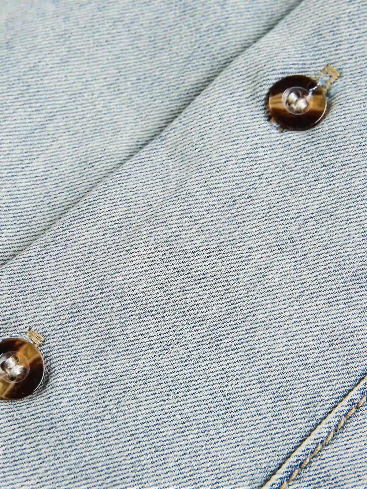 Retro Washed Denim Short-sleeve Shirt