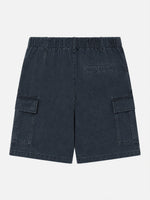 Retro Americana-style Military Multi-pocket Cargo Shorts