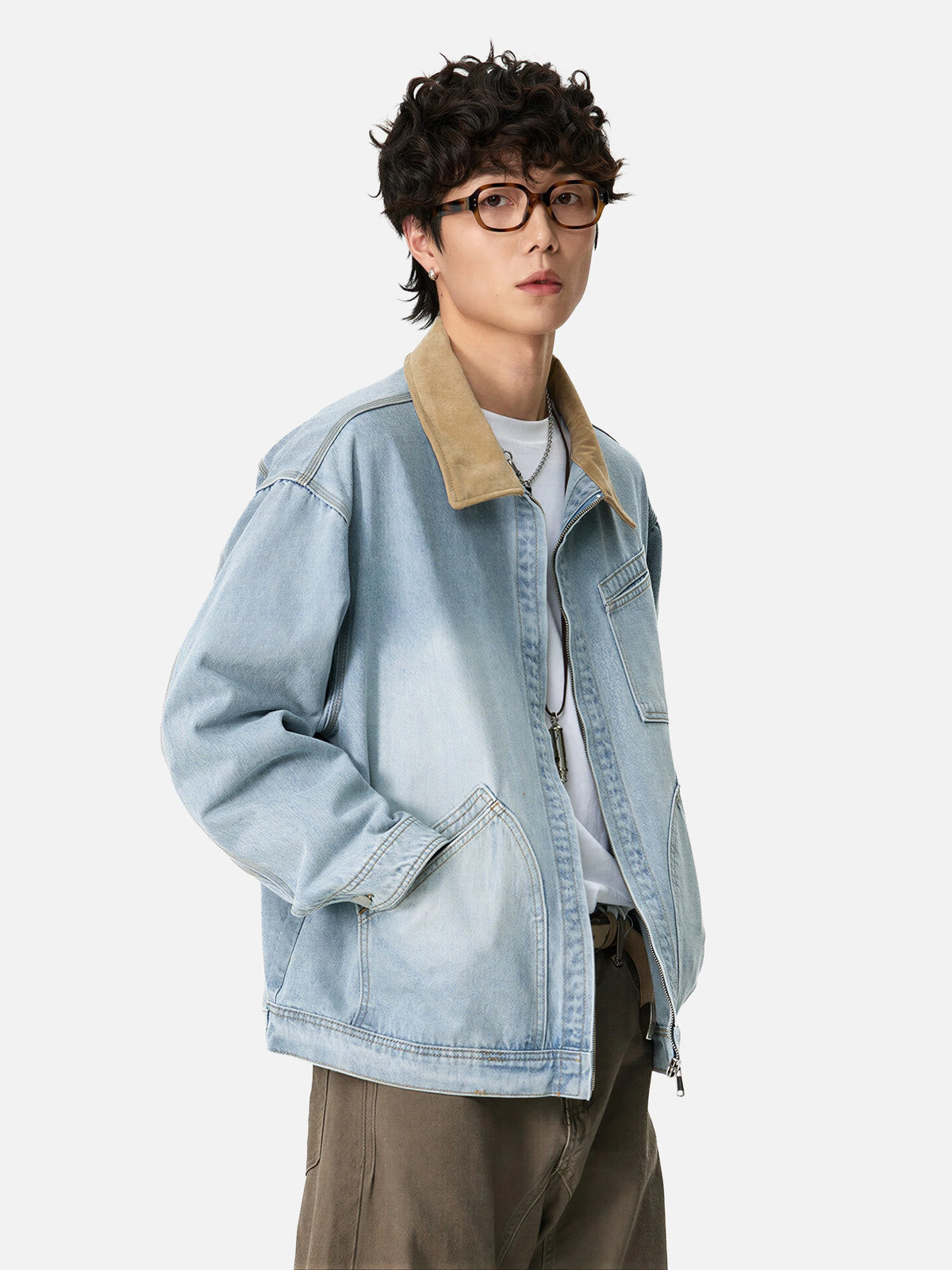 Retro Patchwork Denim Jacket