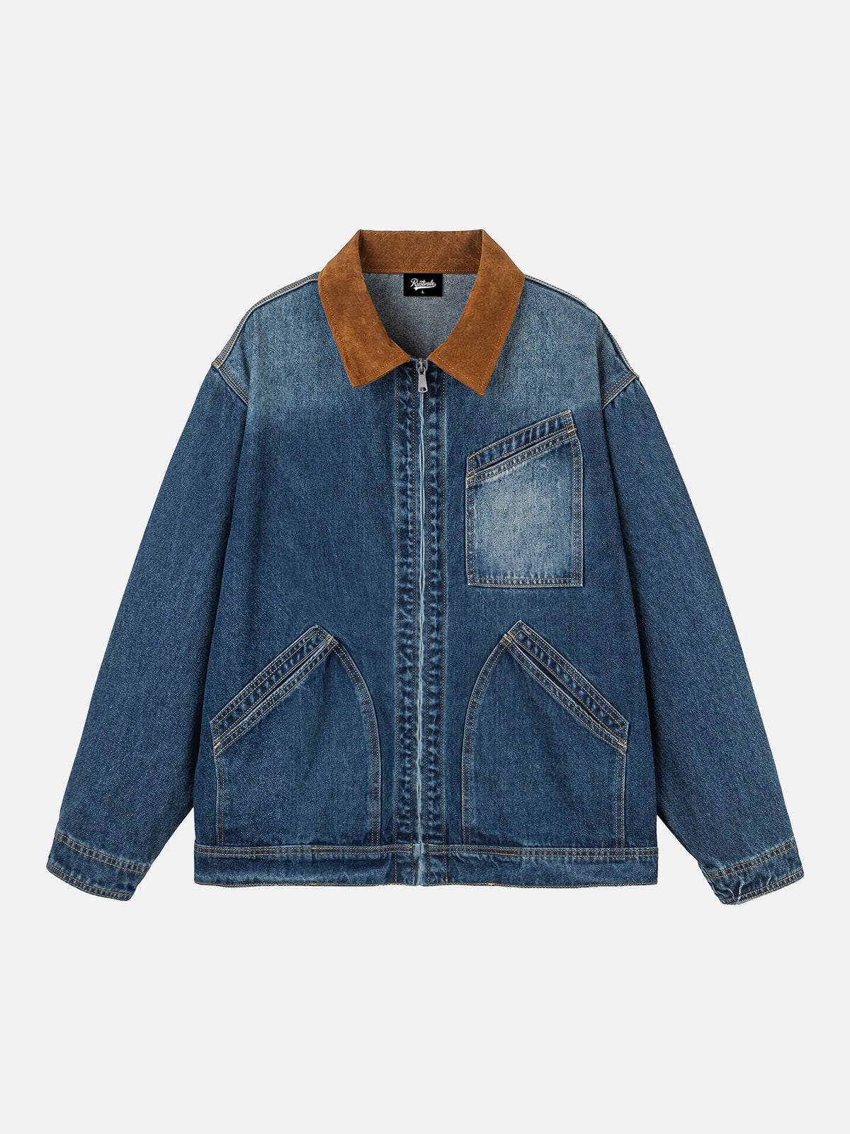 Retro Patchwork Denim Jacket