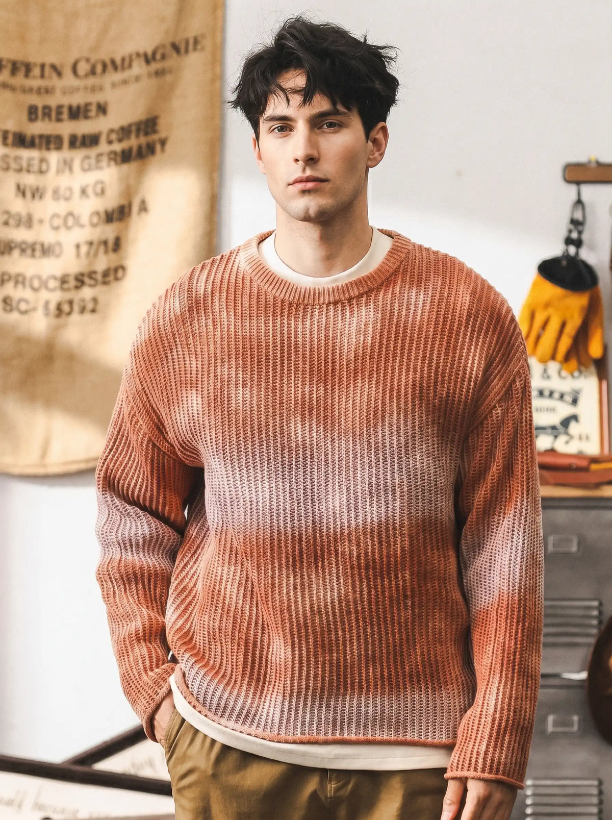 Thick-knit Gradient Sweater In A Chunky Gauge