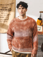 Thick-knit Gradient Sweater In A Chunky Gauge