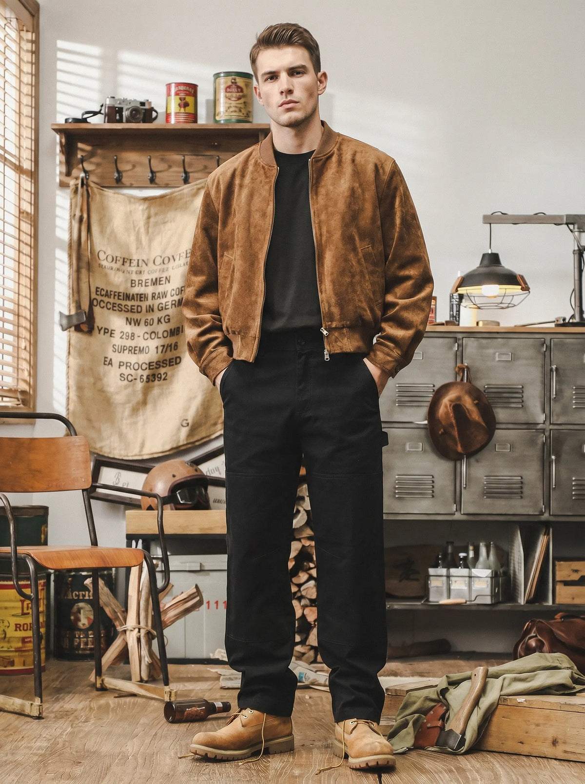 Heavyweight Straight-leg Work Pants (vintage Style)