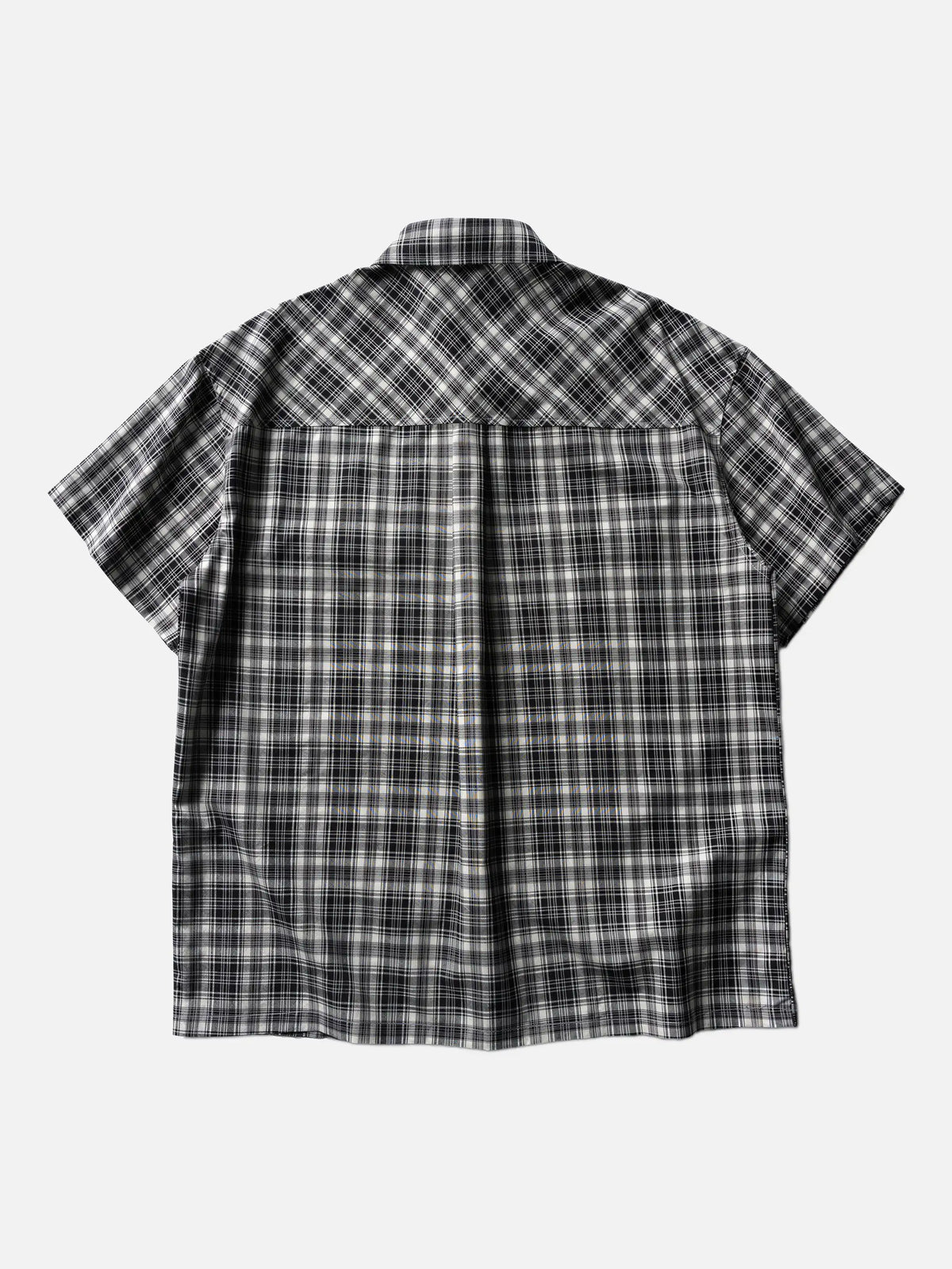 Japanese Retro Multi-pocket Short-sleeve Work Shirt