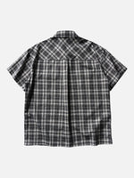 Japanese Retro Multi-pocket Short-sleeve Work Shirt