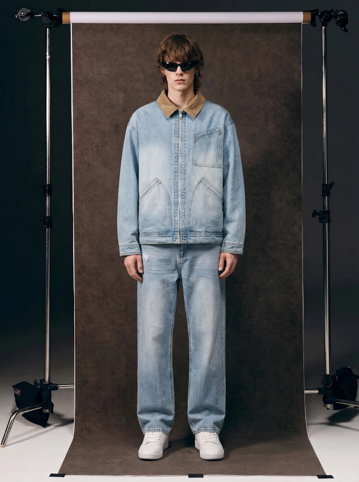 Retro Patchwork Denim Jacket
