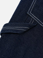 Retro Striped Denim Overalls