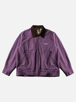Color-block Lapel Work Jacket