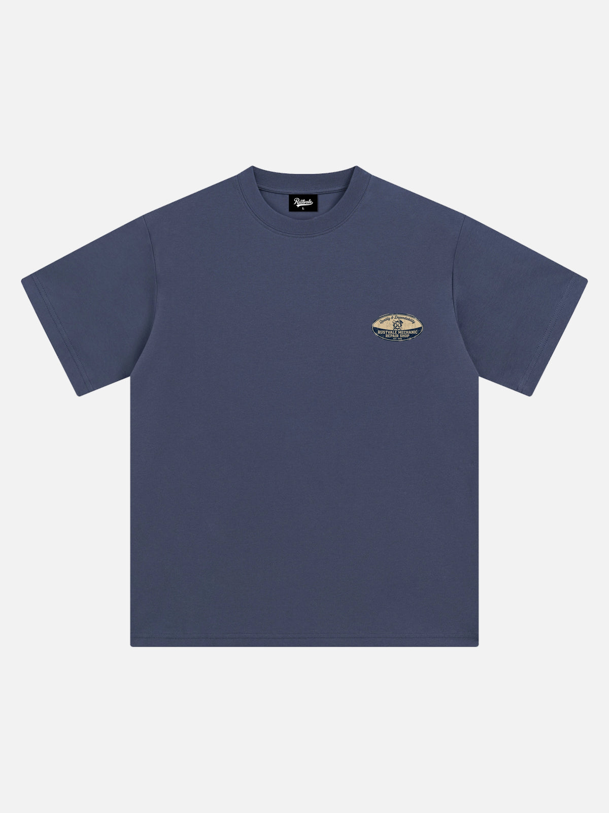 Minimal Retro Chest Badge Tee