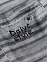 Loose-fit Striped T-shirt With Pocket Embroidery