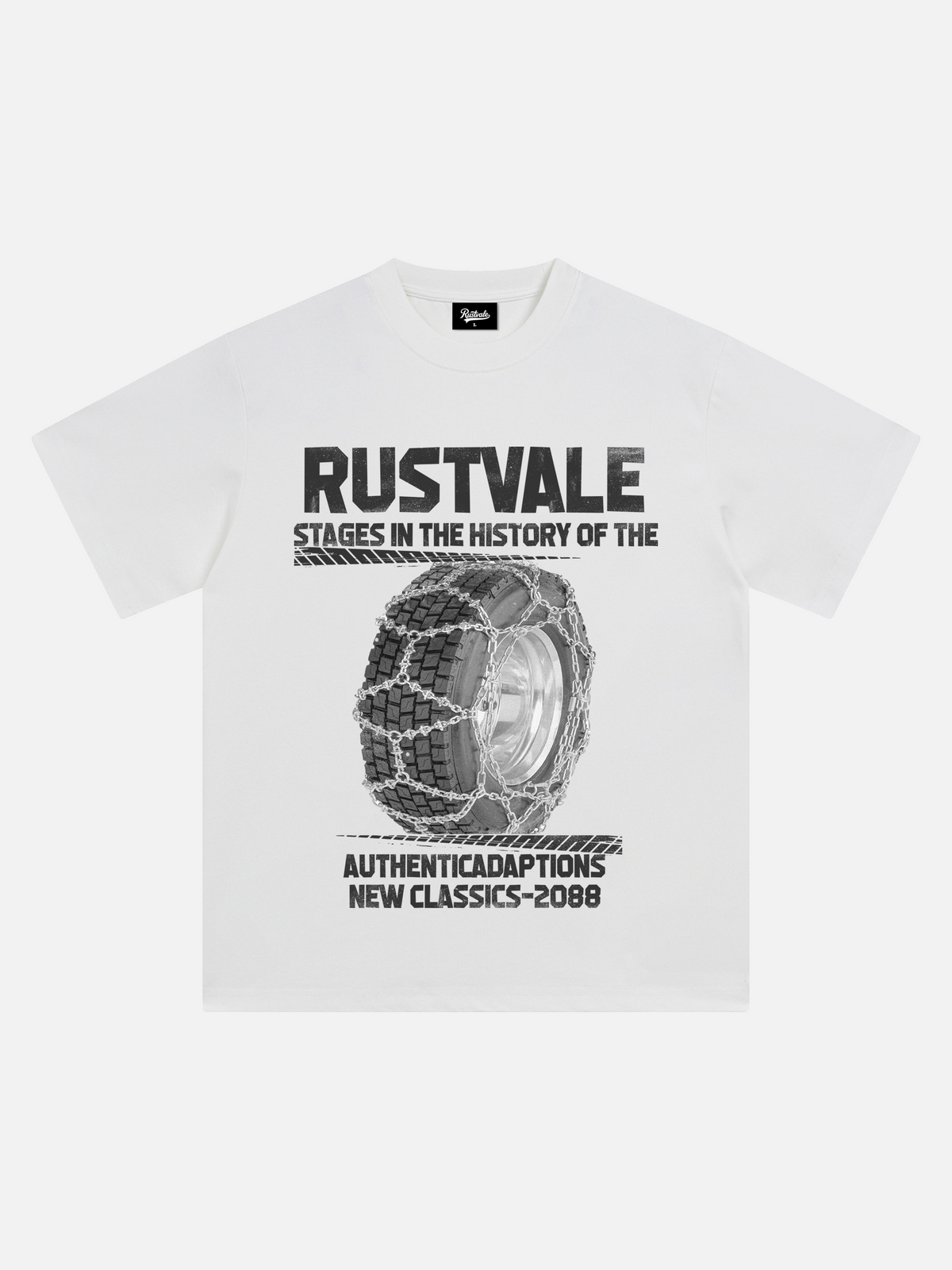 Rustvale Reifen-Motiv T-Shirt