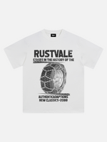 Rustvale Reifen-Motiv T-Shirt