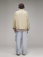 Solid-Color Casual Workwear Jacket