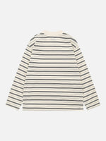 Color-block Striped Loose-fit Long-sleeve T-shirt