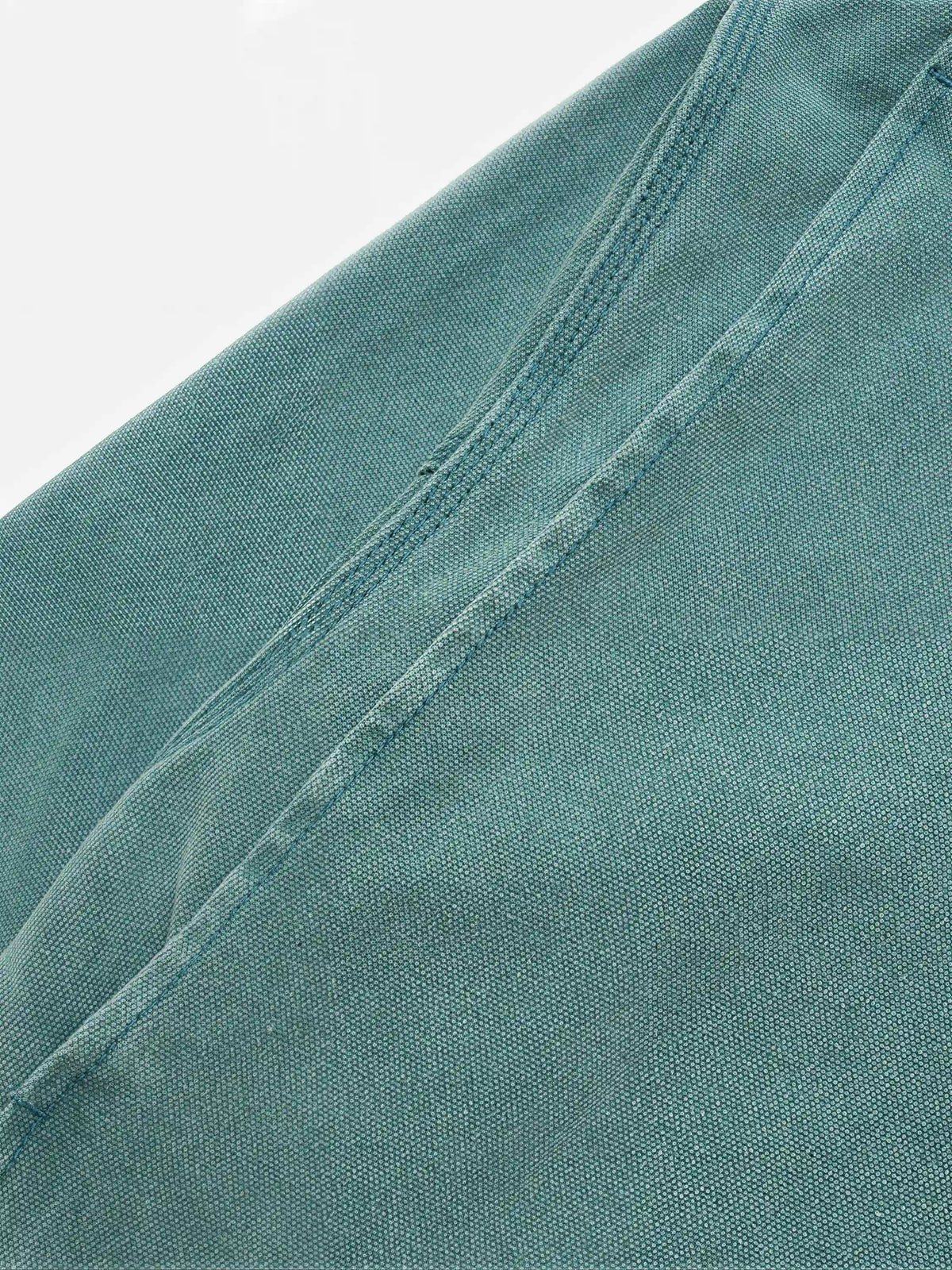 American-style Washed, Color-blocked Work Jacket