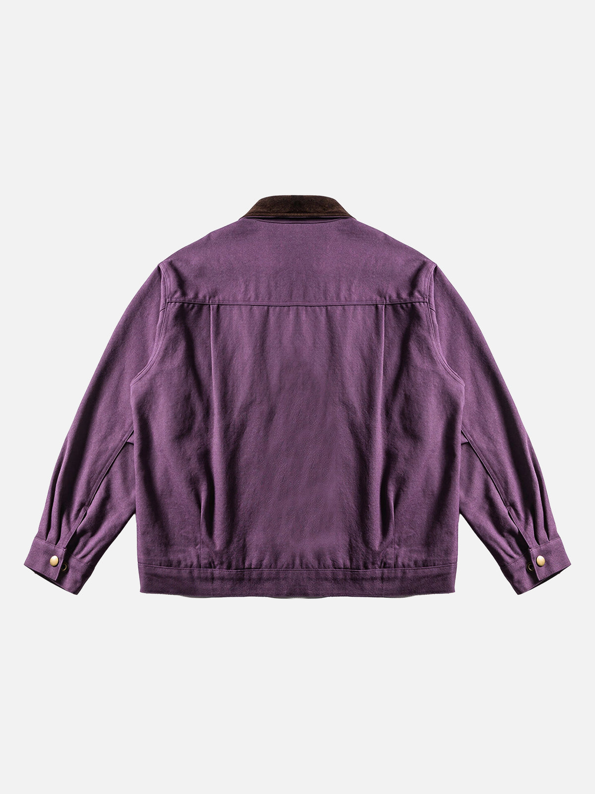 Color-block Lapel Work Jacket