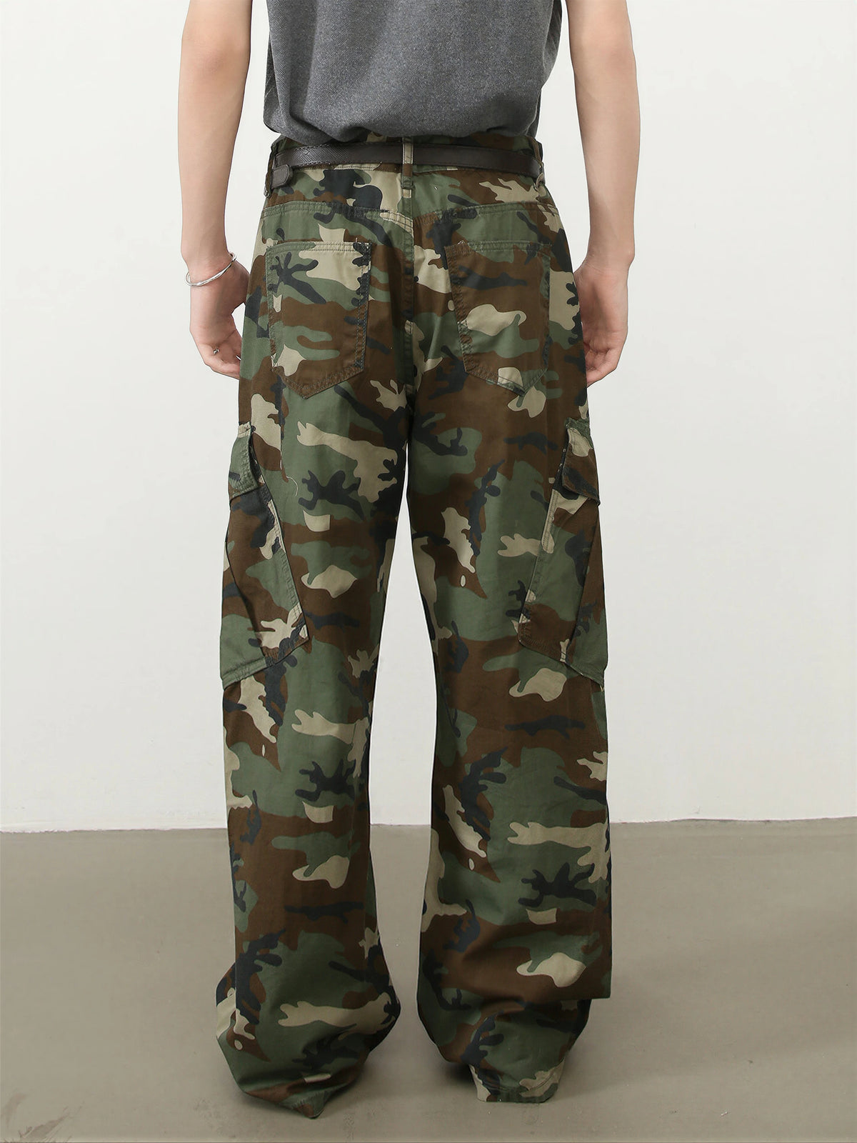 American Retro Camouflage Cargo Pants